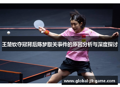 王楚钦夺冠背后陈梦取关事件的原因分析与深度探讨 王楚钦夺冠背后陈梦取关事件的原因分析与深度探讨